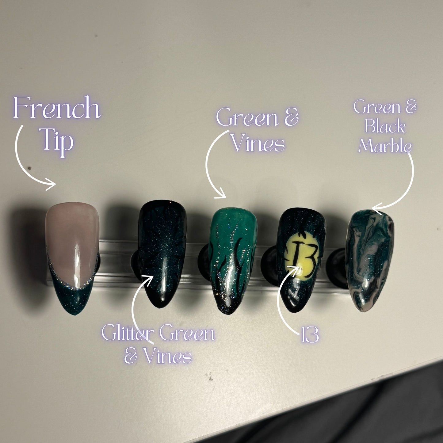 Down To The Woods - Press On Nails Set, Theme Park Nails, Nerdy Press On Nails, Alternative Nails