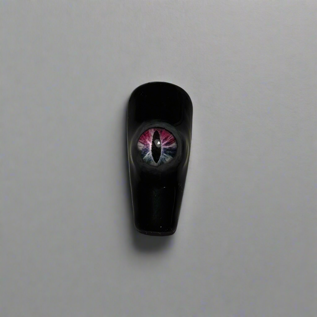Awoken Beast 3D Eye - Individual Nail, Cosplay, Press On Nails Set, Theme Park Nails, Nerdy Press On Nails, Alternative Nails