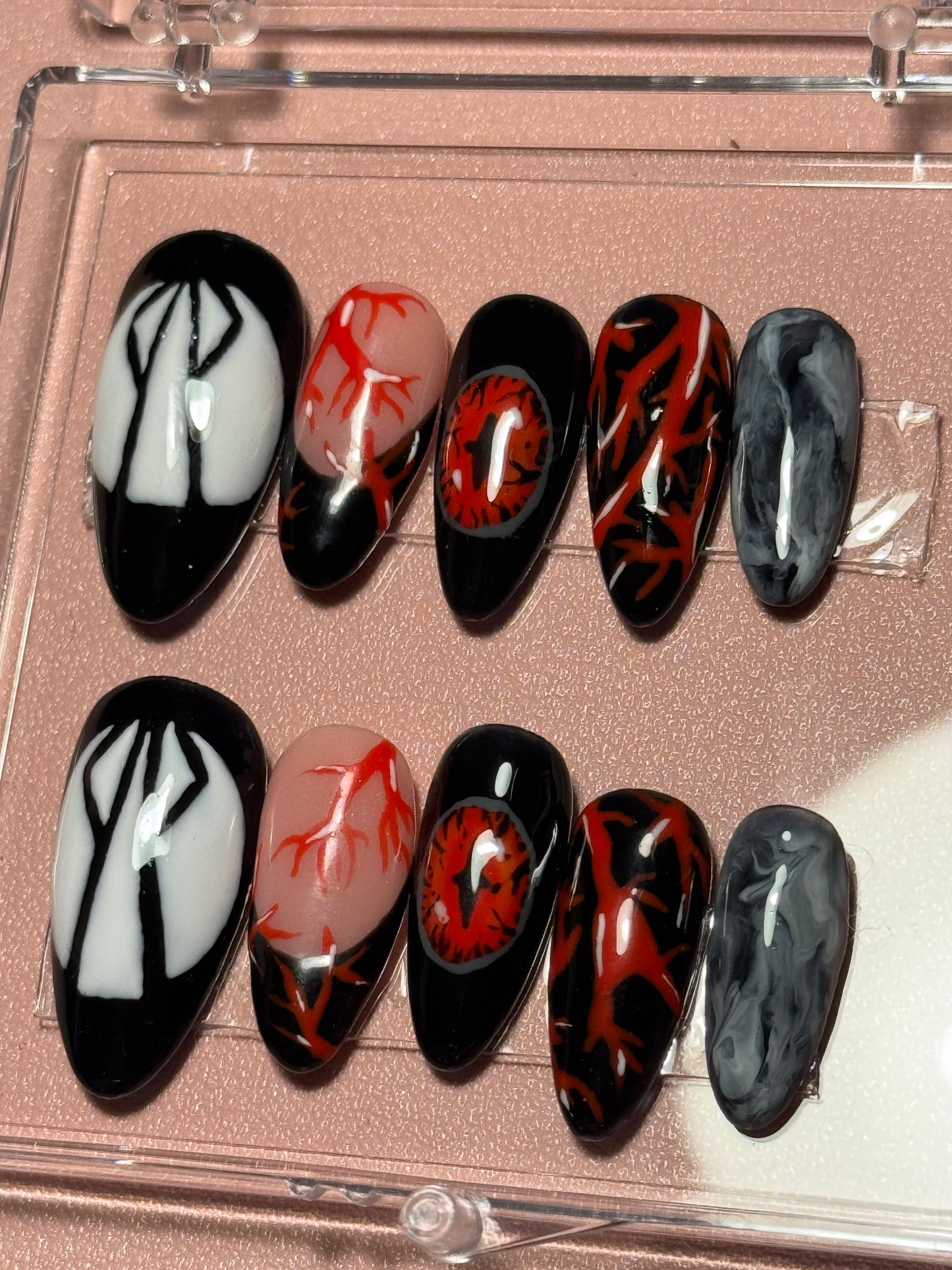 Awoken Beast - Press On Nails Set, Theme Park Nails, Nerdy Press On Nails, Alternative Nails