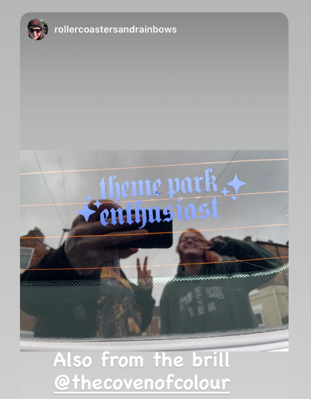 Custom Car Sticker, Car Bumper Sticker, Rollercoaster Enthusiast Gift, Campervan Stickers, Travel Sticker, Mirror Decal