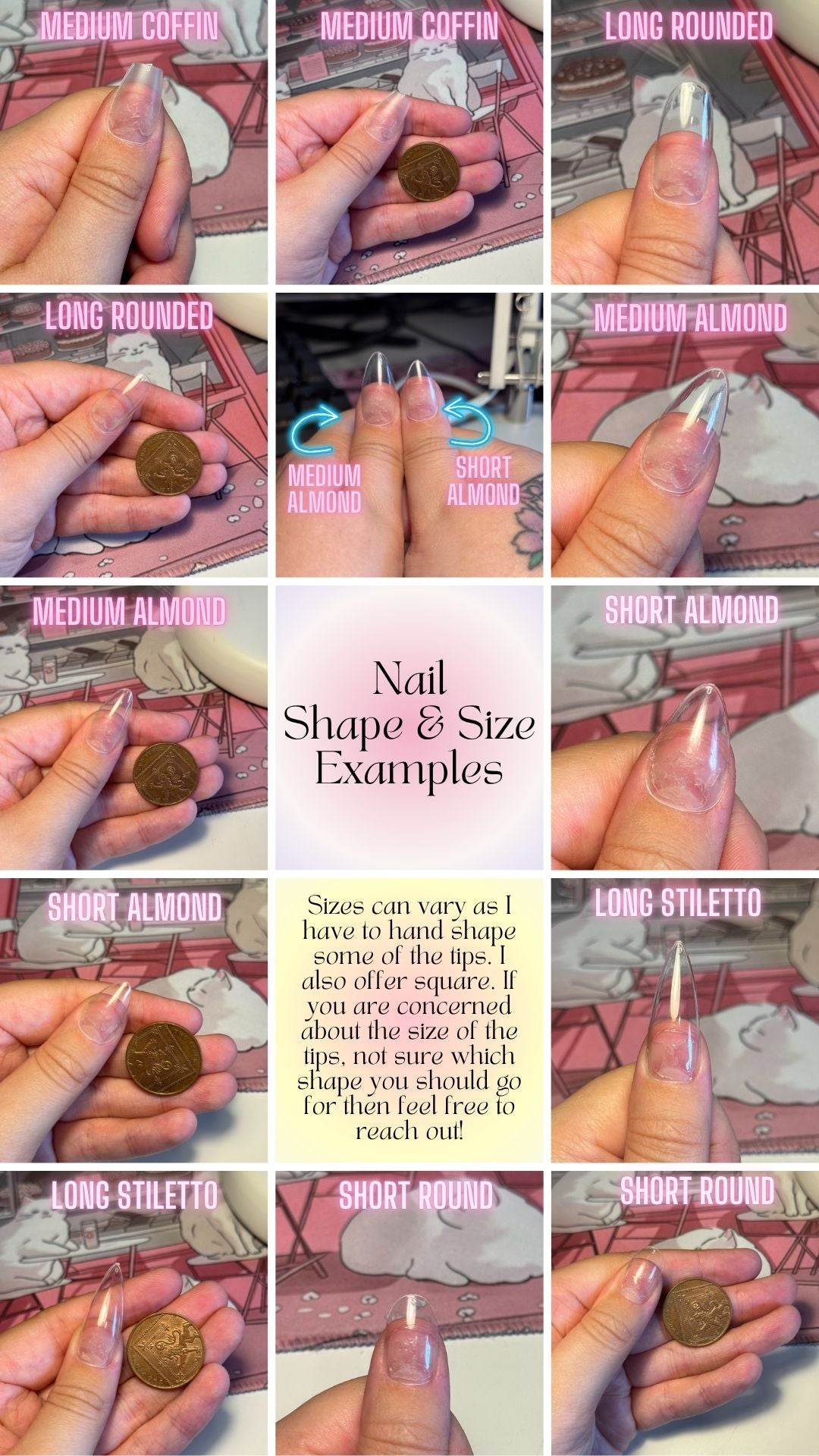 Don't Look Down - Cosplay, Press On Nails Set, Theme Park Nails, Nerdy Press On Nails, Alternative Nails