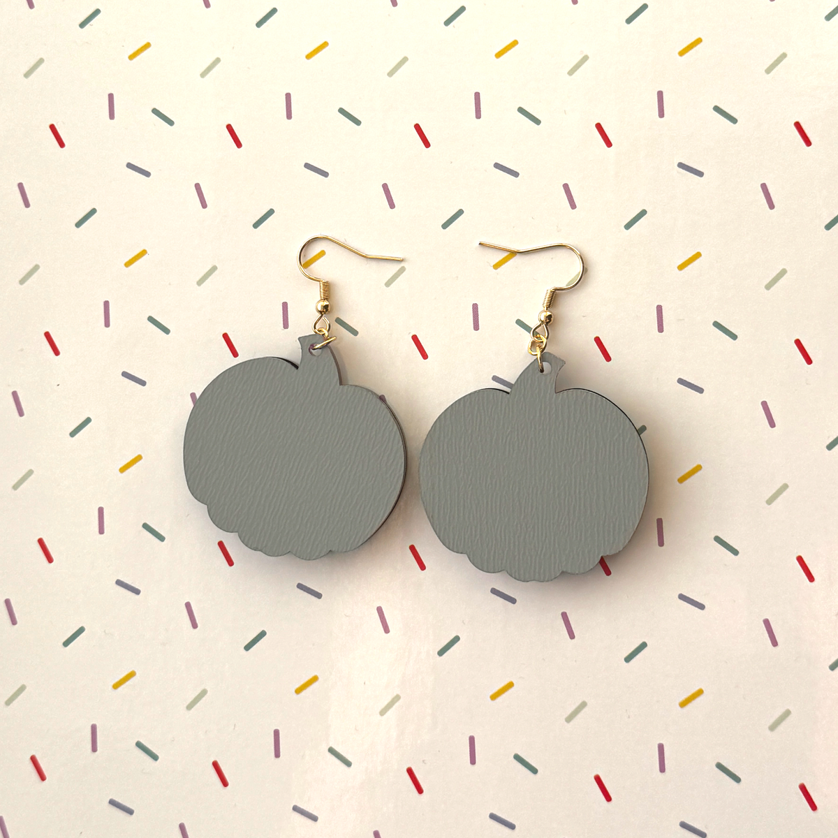Mirror Pumpkin Earrings