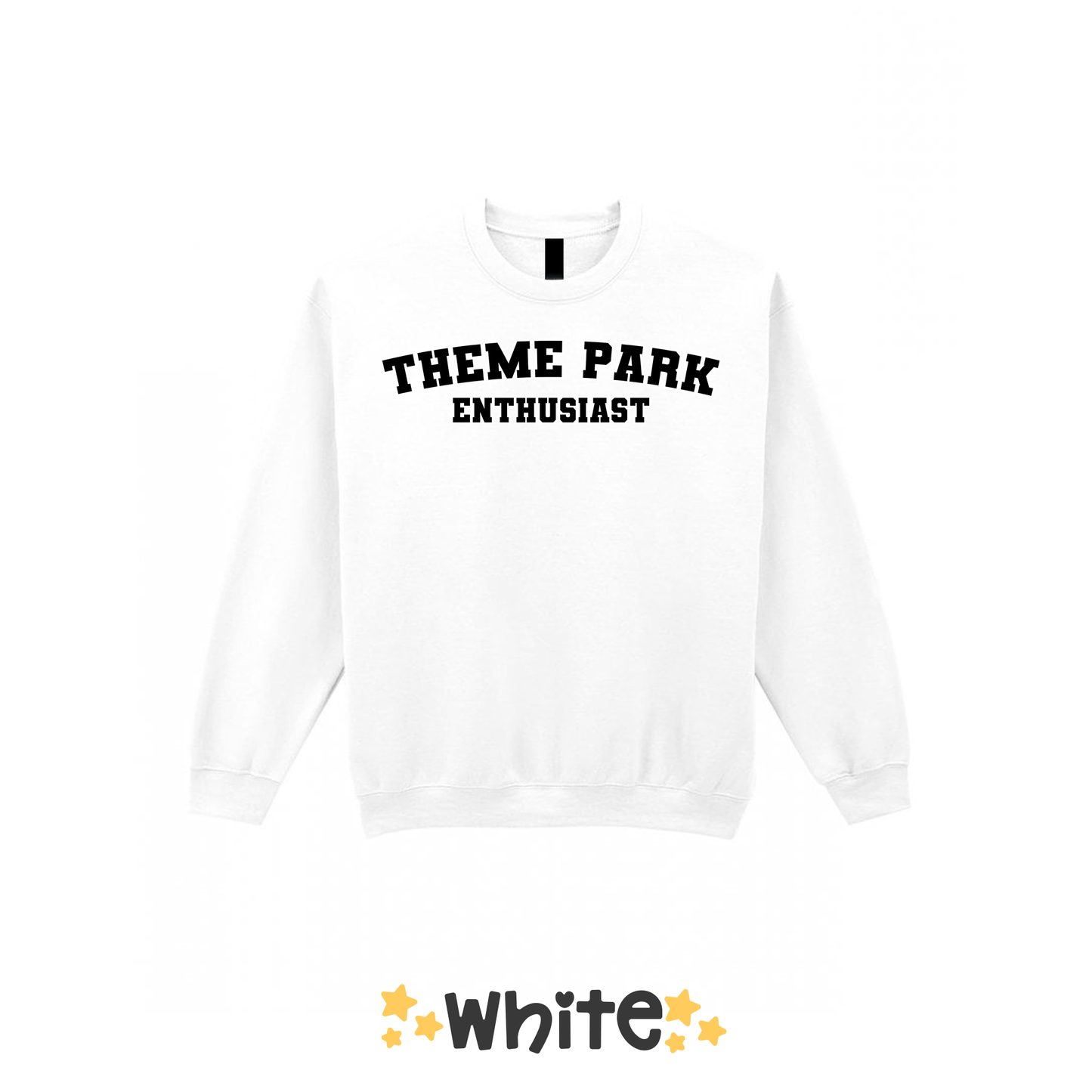 Varsity Theme Park Enthusiast Sweatshirt, Theme Park Apparel, Theme Park Sweatshirt, Plus Size, Rollercoaster Clothes, Rollercoaster Enthusiast Merch (Copy)