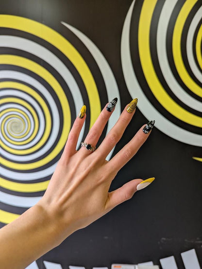 Joy Ride - Cosplay Nails, Press On Nails Set, Theme Park Nails, Nerdy Press On Nails, Alternative Nails