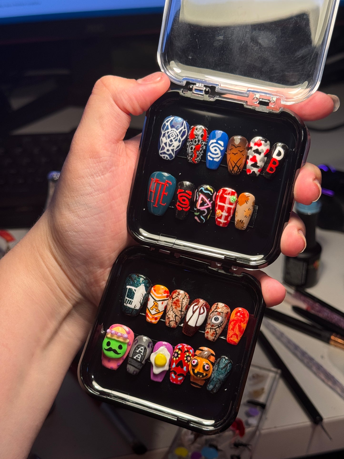 Custom Order - Press On Nails Set, Custom Press Ons, Bespoke Nails, Handmade Press On Nails, UK Based Press On Nails