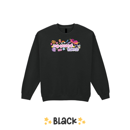 My Second Home Sweatshirt, Theme Park Apparel, Theme Park Sweatshirt, Plus Size, Rollercoaster Clothes, Rollercoaster Enthusiast Merch