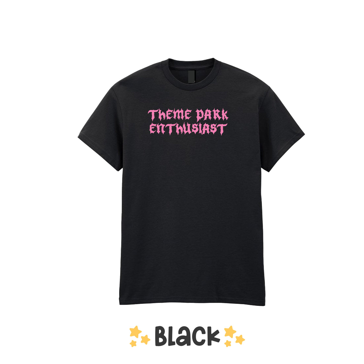 Gothic Style Theme Park Enthusiast T-Shirt (Pink), Theme Park T-Shirt, Rollercoaster Clothes, Rollercoaster Enthusiast Merch T-Shirt, Halloween Theme Park Merch,Theme Park Apparel, Theme Park T-Shirt, Plus Size, Rollercoaster Clothes