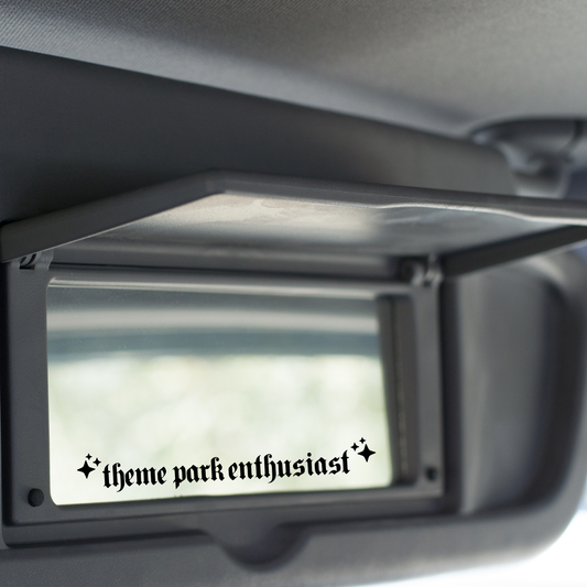 Gothic Theme Park Enthusiast Vinyl Sticker (Mirror Version), Car Bumper Sticker, Rollercoaster Enthusiast Gift, Campervan Stickers, Travel Sticker, Mirror Decal