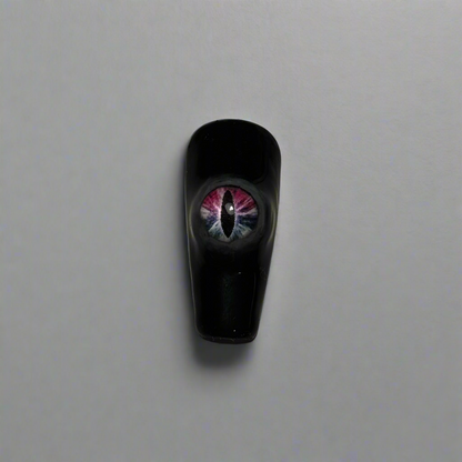 Awoken Beast 3D Eye - Individual Nail, Cosplay, Press On Nails Set, Theme Park Nails, Nerdy Press On Nails, Alternative Nails