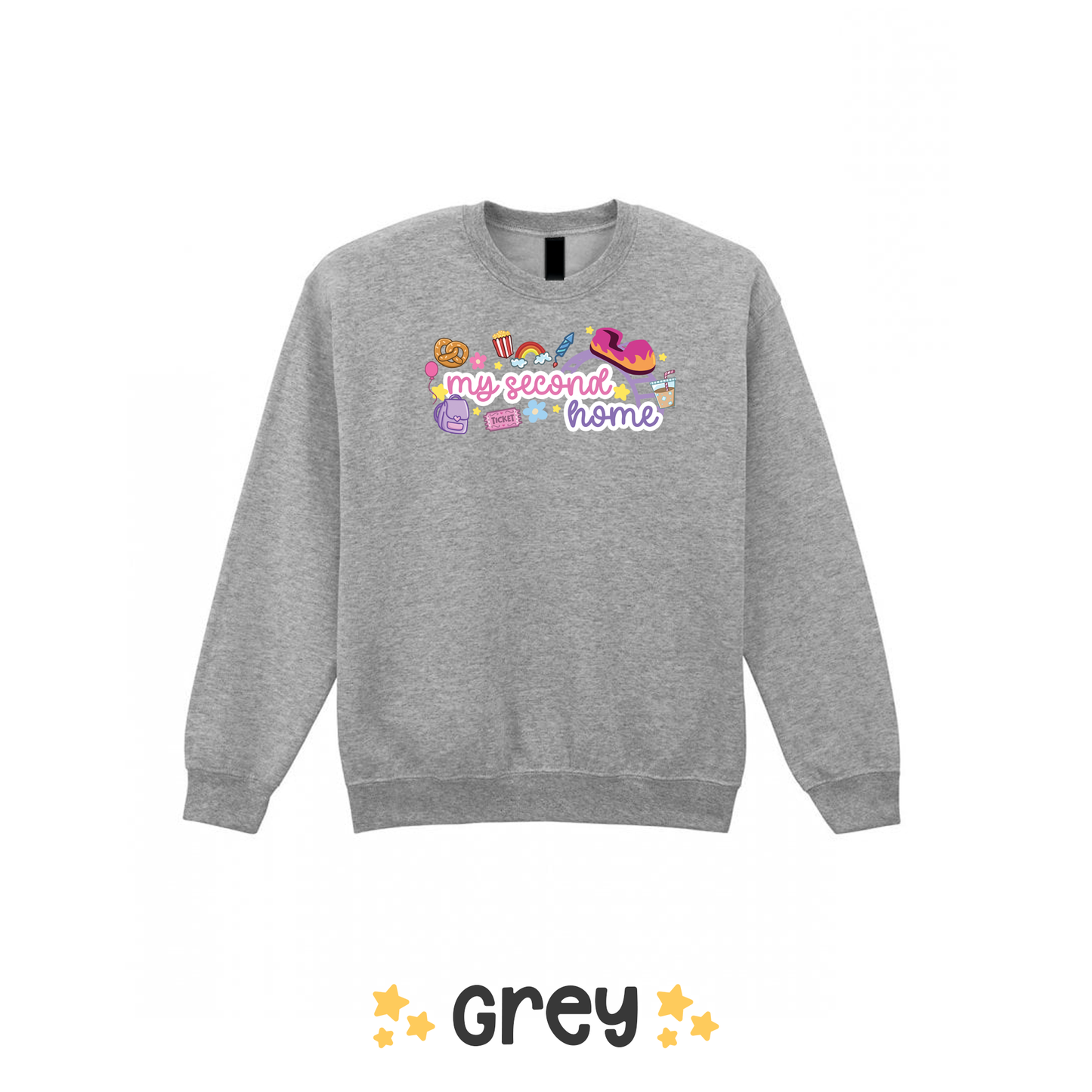 My Second Home Sweatshirt, Theme Park Apparel, Theme Park Sweatshirt, Plus Size, Rollercoaster Clothes, Rollercoaster Enthusiast Merch