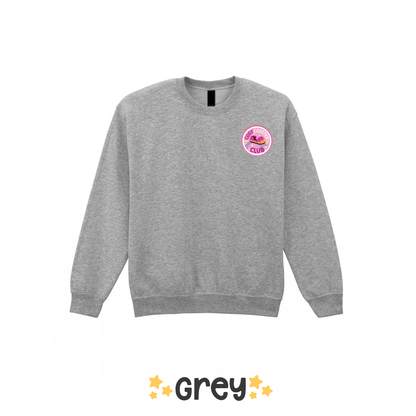 Cosy Coaster Club Sweatshirt (Pocket Print), Theme Park Apparel, Theme Park Sweatshirt, Plus Size, Rollercoaster Clothes, Rollercoaster Enthusiast Merch