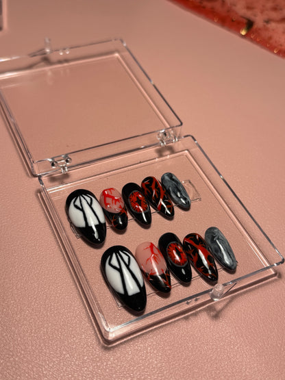 Awoken Beast - Press On Nails Set, Theme Park Nails, Nerdy Press On Nails, Alternative Nails