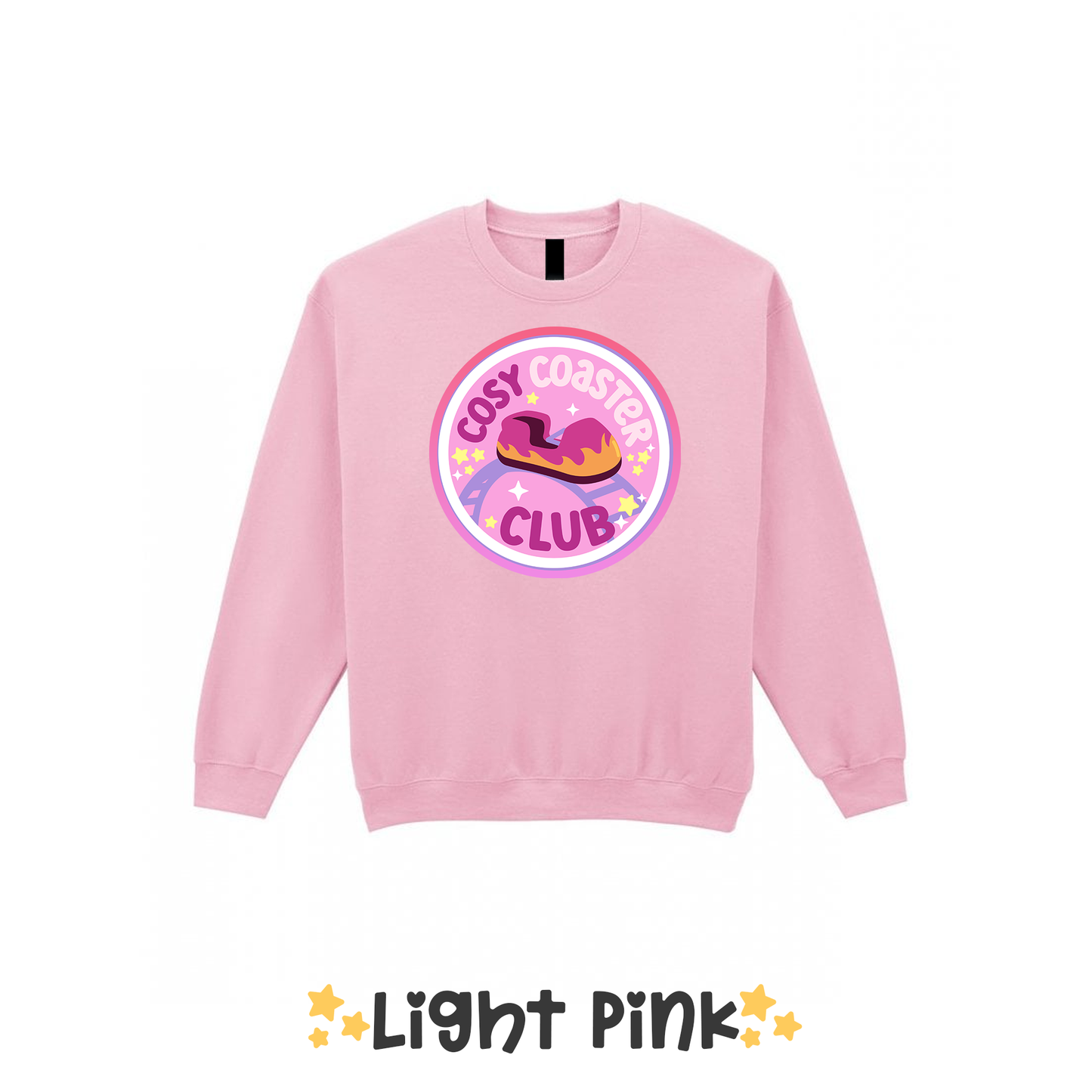 Cosy Coaster Club Sweatshirt, Theme Park Apparel, Theme Park Sweatshirt, Plus Size, Rollercoaster Clothes, Rollercoaster Enthusiast Merch