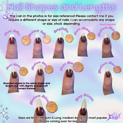 Skin Snatcher - Cosplay, Press On Nails Set, Theme Park Nails, Nerdy Press On Nails, Alternative Nails, Halloween Nails, Leatherface Nails, Altonville Mines, Scarefest Nails, Horror Press On Nails, Custom UK Nails