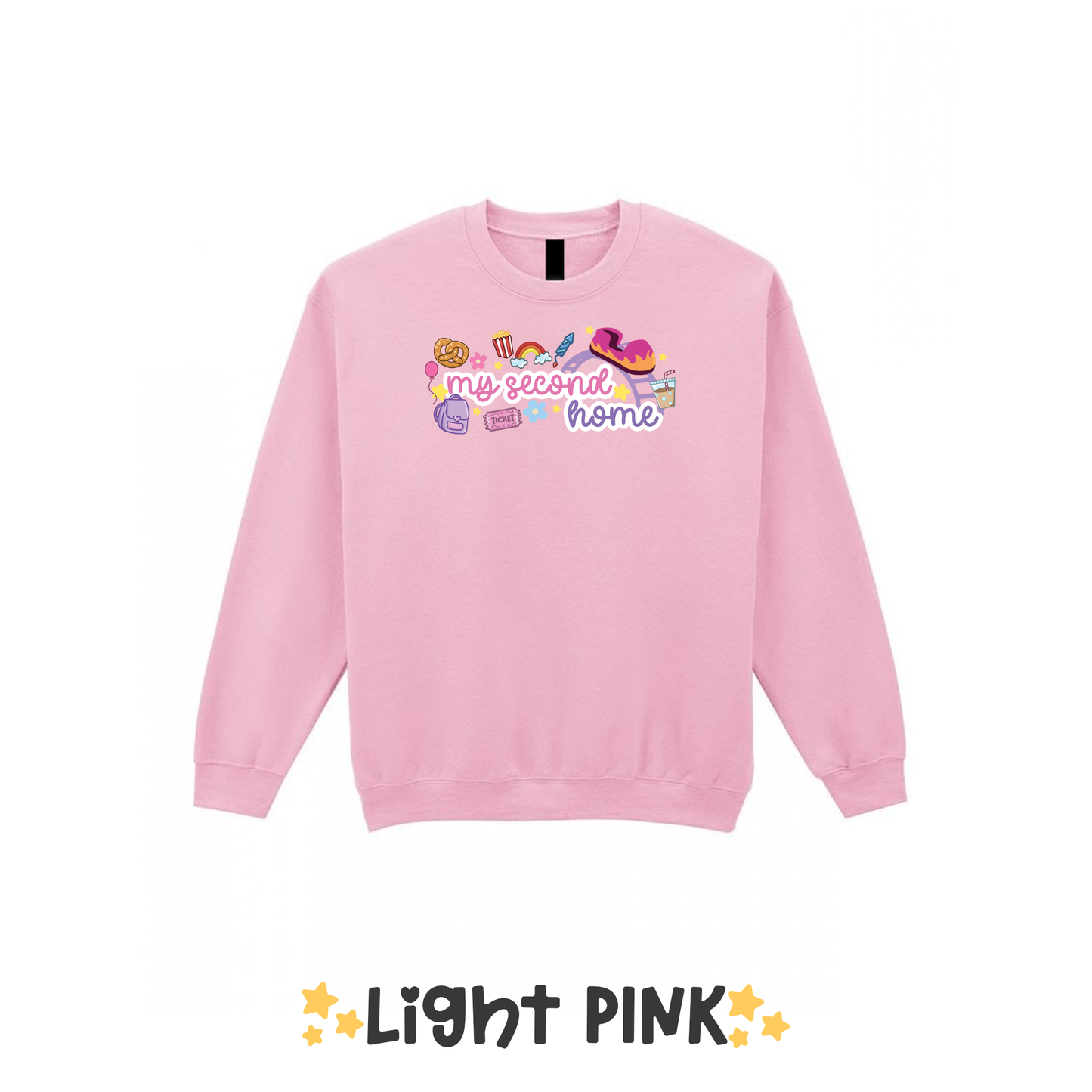 My Second Home Sweatshirt, Theme Park Apparel, Theme Park Sweatshirt, Plus Size, Rollercoaster Clothes, Rollercoaster Enthusiast Merch