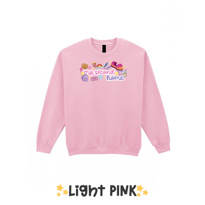 My Second Home Sweatshirt, Theme Park Apparel, Theme Park Sweatshirt, Plus Size, Rollercoaster Clothes, Rollercoaster Enthusiast Merch