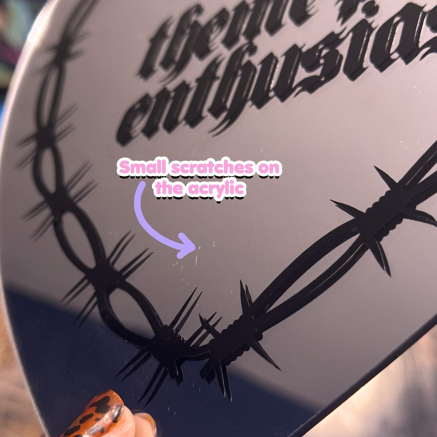 Oopsie! Gothic Style "Theme Park Enthusiast" Mirror Art