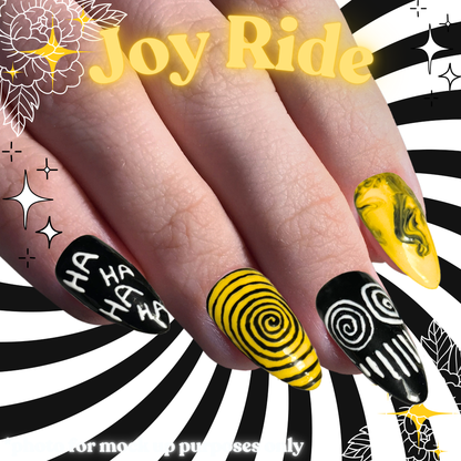 Joy Ride - Cosplay Nails, Press On Nails Set, Theme Park Nails, Nerdy Press On Nails, Alternative Nails