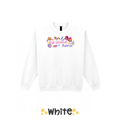 My Second Home Sweatshirt, Theme Park Apparel, Theme Park Sweatshirt, Plus Size, Rollercoaster Clothes, Rollercoaster Enthusiast Merch