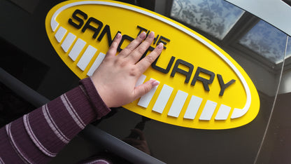 "The Sanctuary" Sign