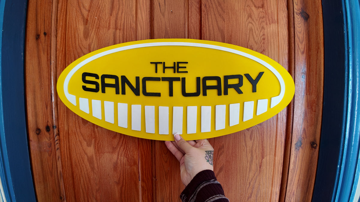 "The Sanctuary" Sign