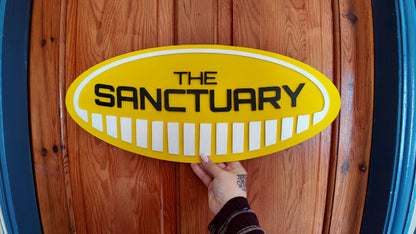 "The Sanctuary" Sign