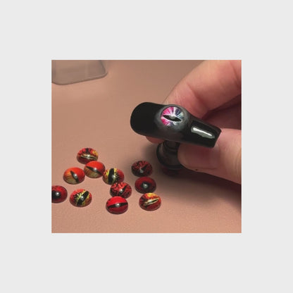 Awoken Beast 3D Eye - Individual Nail, Cosplay, Press On Nails Set, Theme Park Nails, Nerdy Press On Nails, Alternative Nails