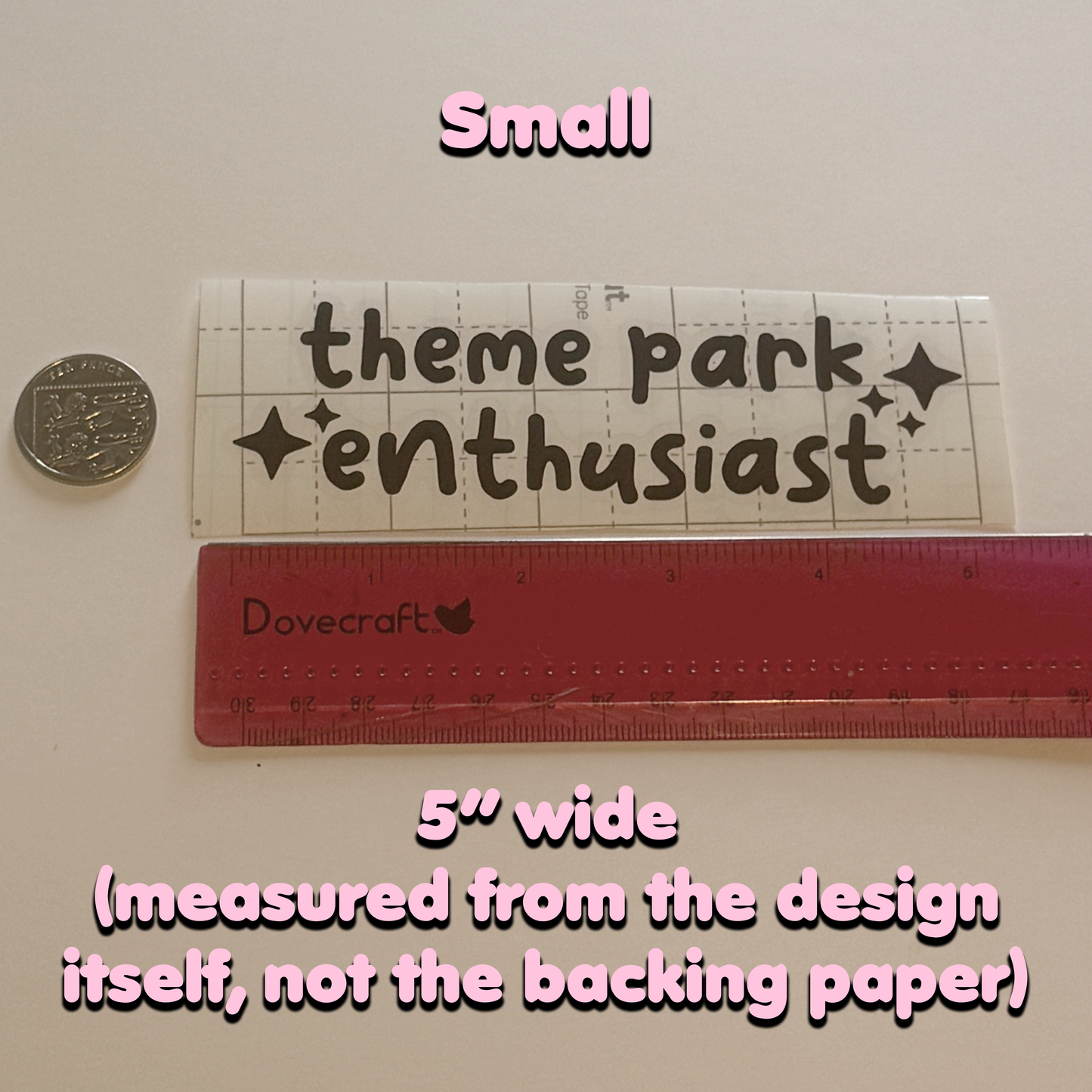Cute Style "Theme Park Enthusiast" Vinyl Sticker