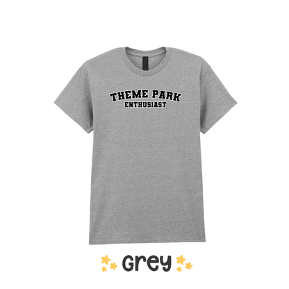 Varsity "Theme Park Enthusiast" T-Shirt