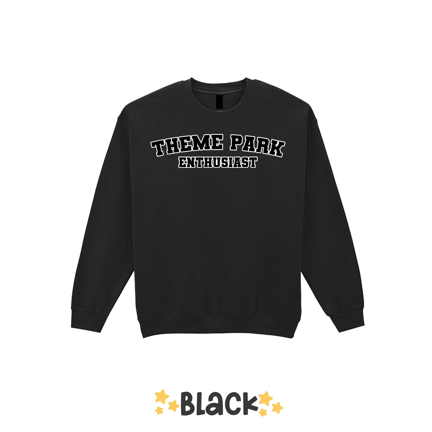 Varsity Theme Park Enthusiast Sweatshirt, Theme Park Apparel, Theme Park Sweatshirt, Plus Size, Rollercoaster Clothes, Rollercoaster Enthusiast Merch (Copy)