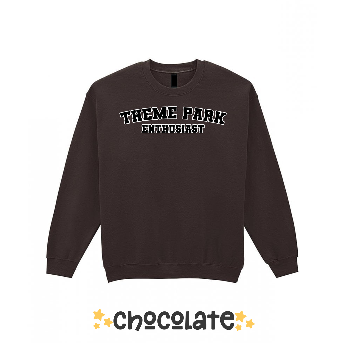 Varsity Theme Park Enthusiast Sweatshirt, Theme Park Apparel, Theme Park Sweatshirt, Plus Size, Rollercoaster Clothes, Rollercoaster Enthusiast Merch (Copy)