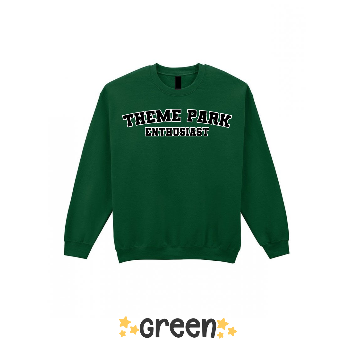 Varsity Theme Park Enthusiast Sweatshirt, Theme Park Apparel, Theme Park Sweatshirt, Plus Size, Rollercoaster Clothes, Rollercoaster Enthusiast Merch (Copy)