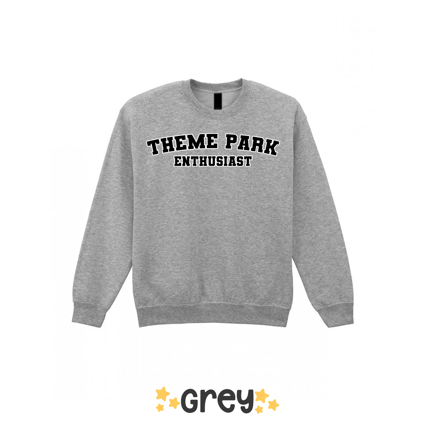 Varsity Theme Park Enthusiast Sweatshirt, Theme Park Apparel, Theme Park Sweatshirt, Plus Size, Rollercoaster Clothes, Rollercoaster Enthusiast Merch (Copy)