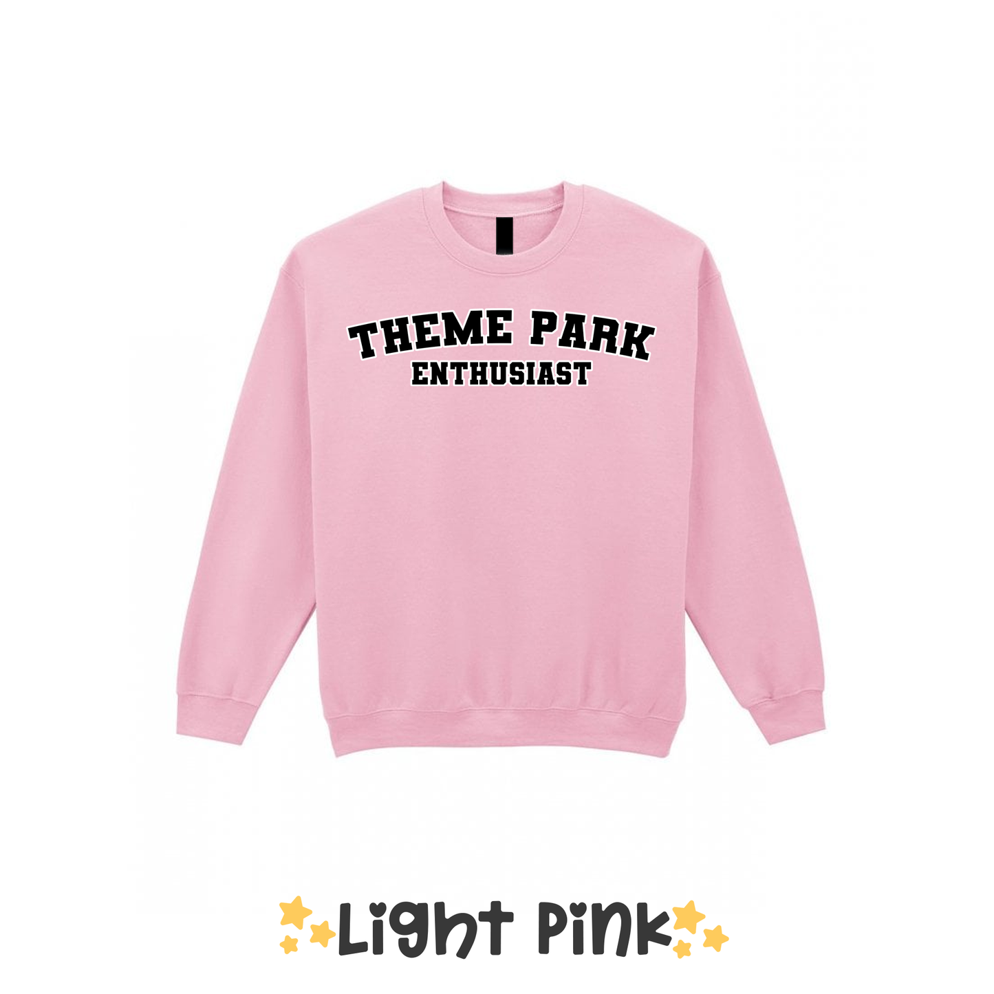 Varsity Theme Park Enthusiast Sweatshirt, Theme Park Apparel, Theme Park Sweatshirt, Plus Size, Rollercoaster Clothes, Rollercoaster Enthusiast Merch (Copy)